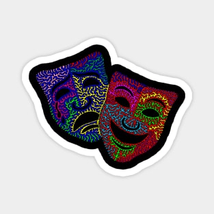 comedy & Tragedy Masks Magnet