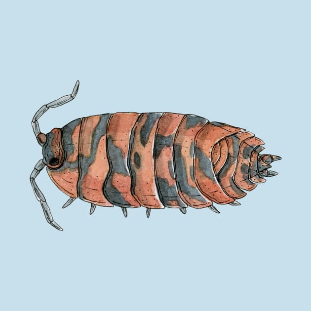 Porcellio scaber "Lava" Isopod by paintedpansy
