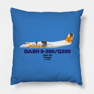 DeHavilland Canada Dash 8-300/Q300 - Jazz Air "Orange" Pillow