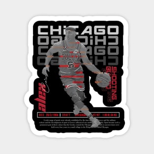 Alex Caruso Basketball Art Bulls Magnet