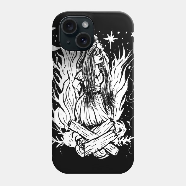 Salem Witch Trials Burning Witchcraft Occult Goth Pagan Phone Case by LunaElizabeth