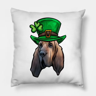 St Patricks Day Bloodhound Pillow