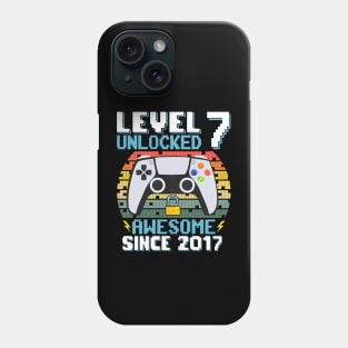 Level 7 Unlocked Awesome Since 2017 Phone Case