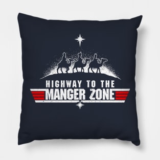 Highway To The Manger Zone Pillow