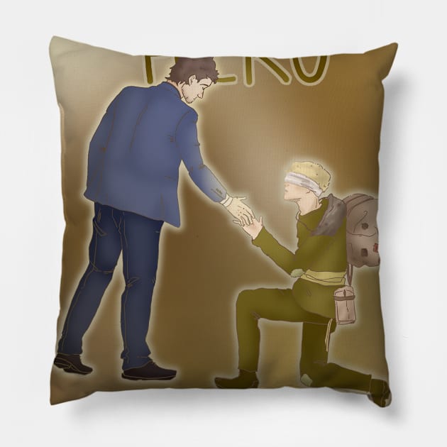 ww1 propaganda poster Pillow by Baly0110