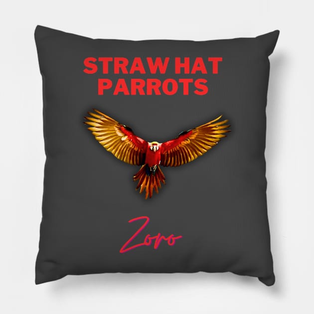 Zoro Big Wings Pillow by Straw Hat Parrots