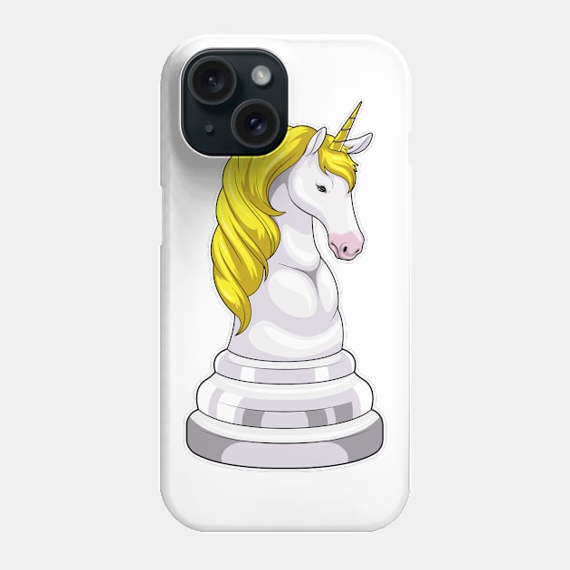 Chess piece Knight Unicorn Chess Phone Case by Markus Schnabel