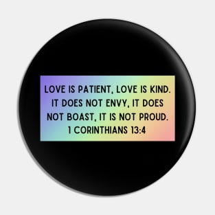 Bible Verse 1 Corinthians 13:4 Pin