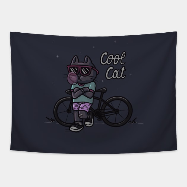 Cool Cat Tapestry by spookylili