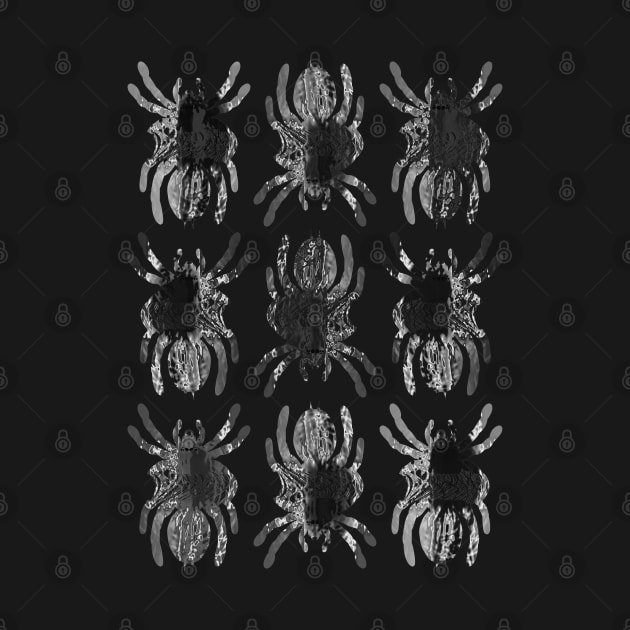 Tarantula Silhouette V90 (Tie Dye Set of 9) by IgorAndMore