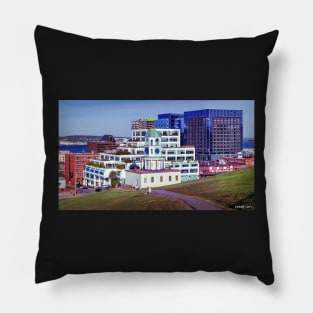 Halifax Town Clock & Halifax Skyline Pillow