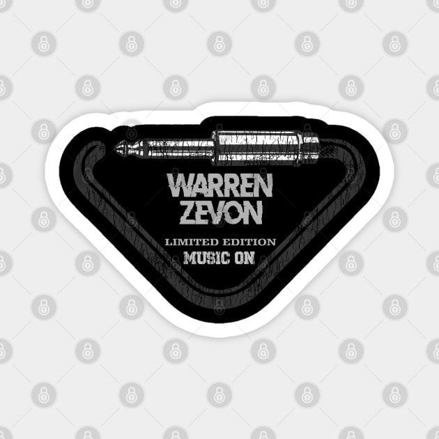 Warren Zevon Exclusive Art Magnet by artcaricatureworks