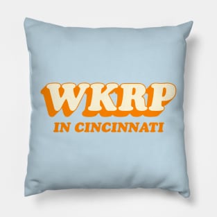 WKRP in Cincinnati Orange Pillow