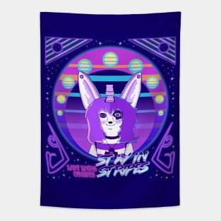 Stay in Stripes Version 1 (violet) Tapestry