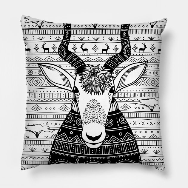 Addax Pillow by yuliia_bahniuk