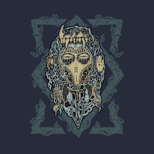 Totemia Mask (Blue-Green Framed) T-Shirt