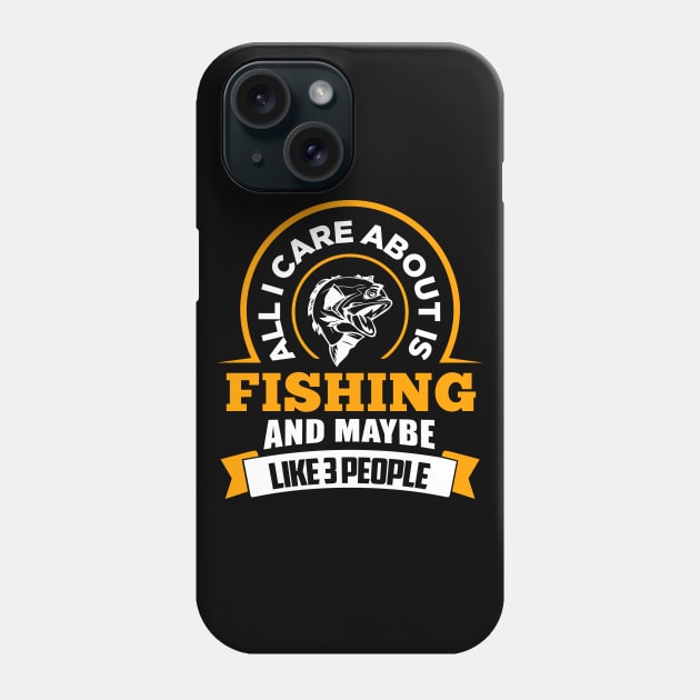 Fishing Fish Phone Case by Imutobi