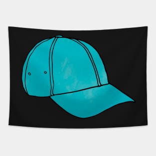 Light Blue Baseball Hat Tapestry