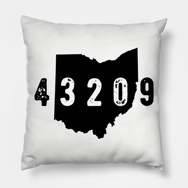 43209 zip code Bexley Ohio Pillow by OHYes