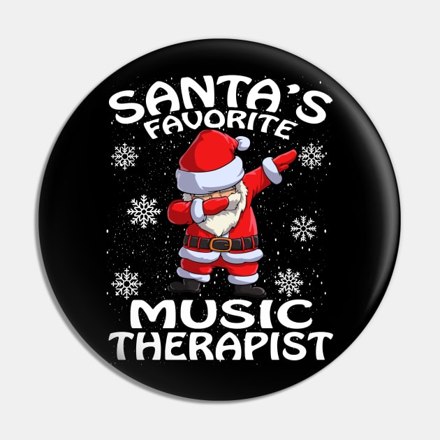 Santas Favorite Music Therapist Christmas Pin by intelus
