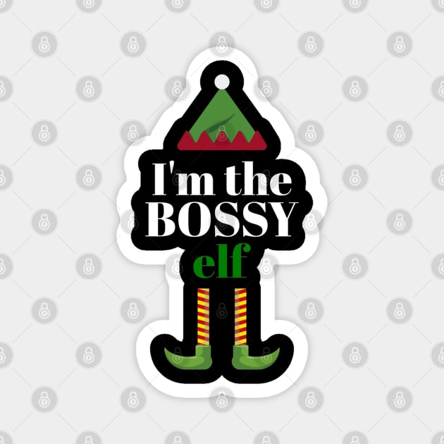 Im The Bossy Elf Magnet by intelus