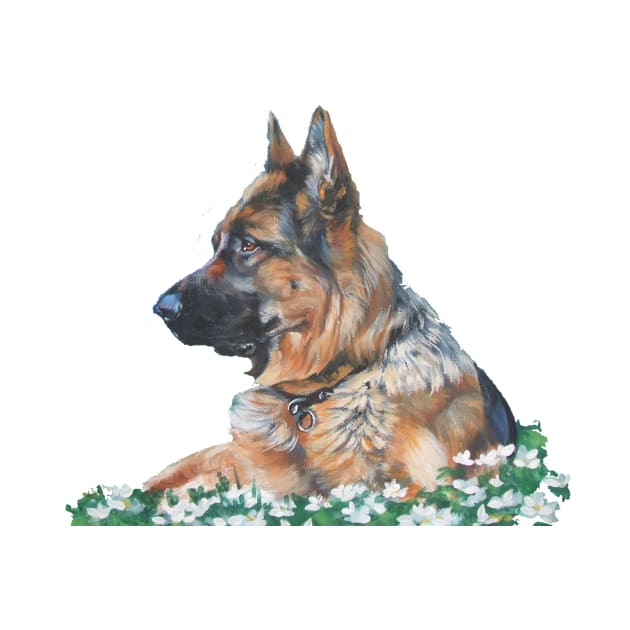 German Shepherd Fine Art Paintinglove ger by LASHEPARD