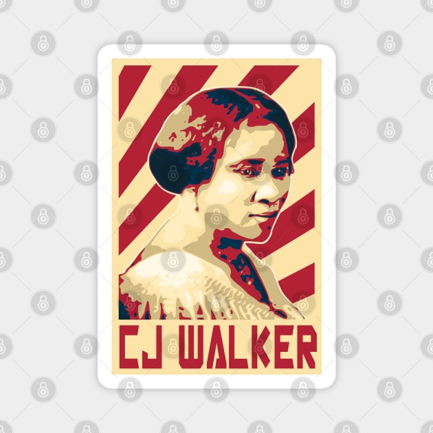 Cj Walker Retro Magnet by Nerd_art