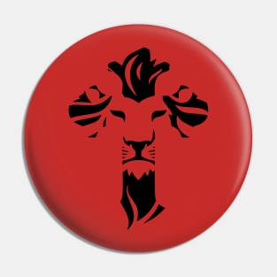 Lion Cross by Lifeline Pin