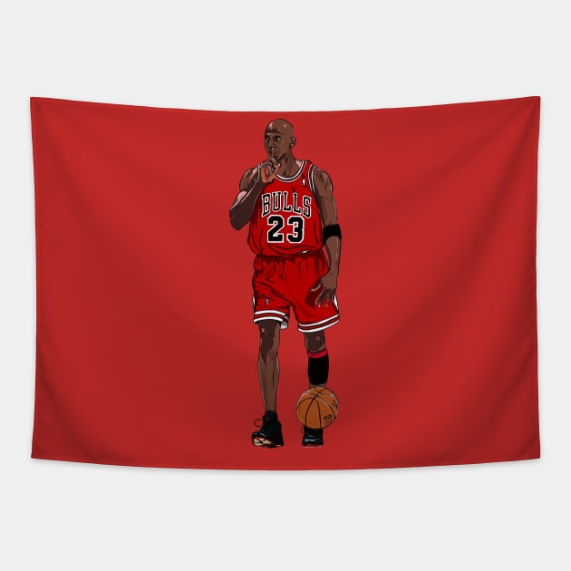 BASKETBALLART - MJ23 SSSTTTT Tapestry by JORDAN-ART23