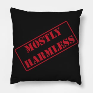 Mostly Harmless, Military Top Secret Looking Stamp Pillow