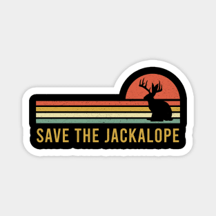 Retro vintage save the Jackalope tshirt for camping-lovers Magnet