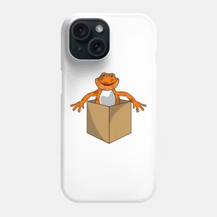 Frog with Box Phone Case