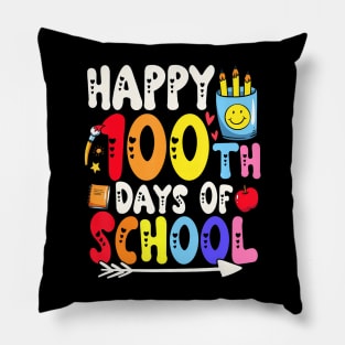 100 Days Of School Teacher And Student Pillow