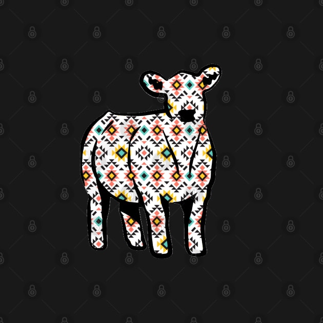 Aztec Cow Silhouette  - NOT FOR RESALE WITHOUT PERMISSION by l-oh