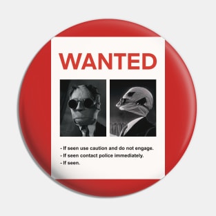 Invisible Wanted Poster Pin