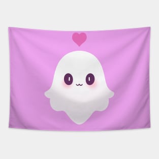 Cute ghost with heart Tapestry