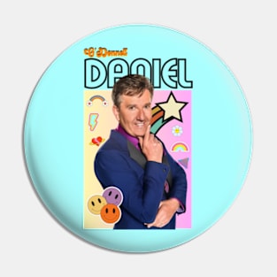 Daniel O'Donnell art 90s style retro vintage 70s Pin