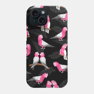 Pink galah cockatoo pattern Phone Case