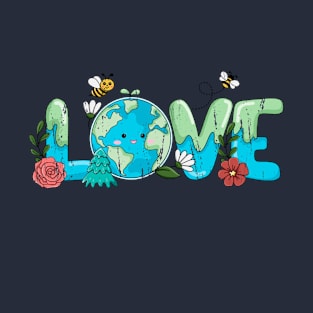 Love Earth Day Teacher Kids Environment - Save The Planet T-Shirt