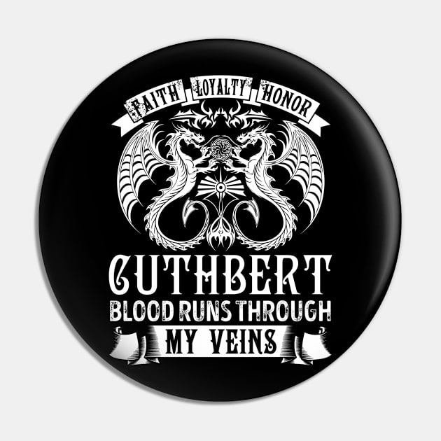 CUTHBERT Pin by T-shirt with flowers