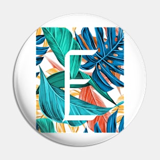 Tropical Alphabet “E” Pin