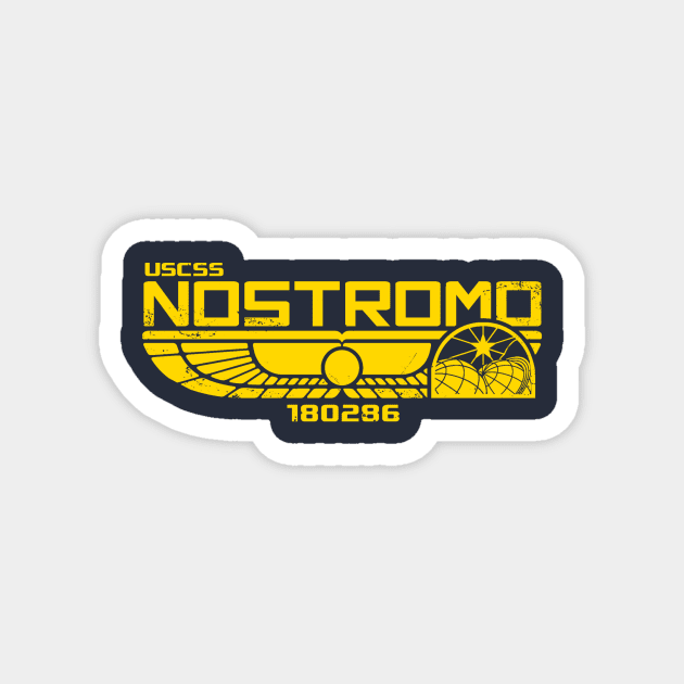 Nostromo Logo (Gold) Magnet by Miskatonic Designs
