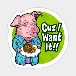 CUTE FROM HOME Pig Magnet