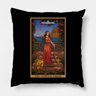 The Goddess Circe The Magician Tarot Card Pillow