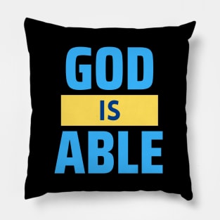 God Is Able | Christian Pillow