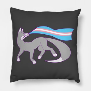 Trans Pride Fox Pillow