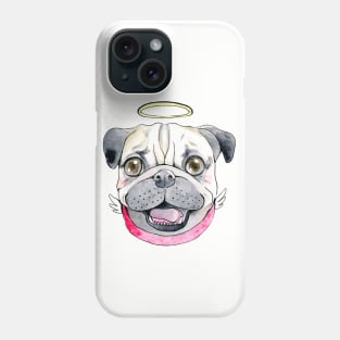 Angel Pug Phone Case