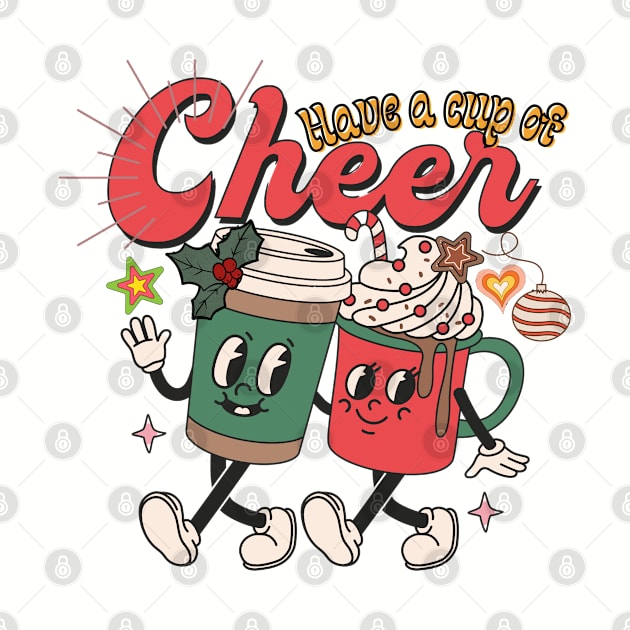 Have a cup of Cheer - christmas retro vibe by Adamova Shop