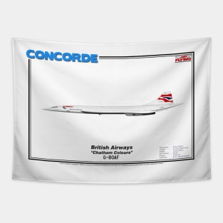 Concorde - British Airways "Chatham Colours" (Art Print) Tapestry