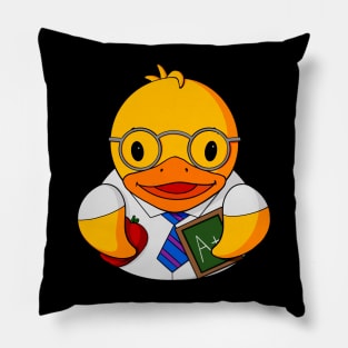 Male Teacher Rubber Duck Pillow